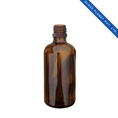 100ml Amber Glass Bottle with 18mm Neck