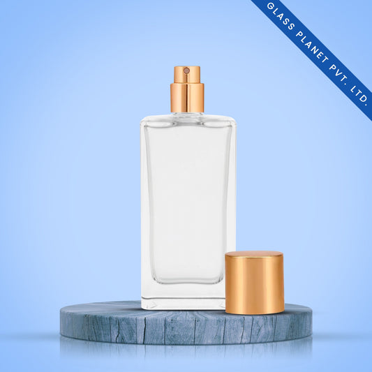 100 ml ZCKF Perfume Glass Bottle + Golden Pump + Golden Cap + Crimping Tool