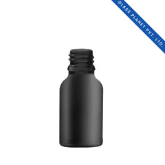 10 ml Black Matt Glass Bottle with 18mm Neck