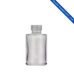 50ml Clear Flat Shoulder Glass Bottle With 20mm Neck