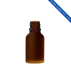 10 ml Amber Frosted Glass Bottle With 18mm Neck