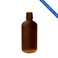 100 ml Amber Frosted Glass Bottle With 18mm Neck