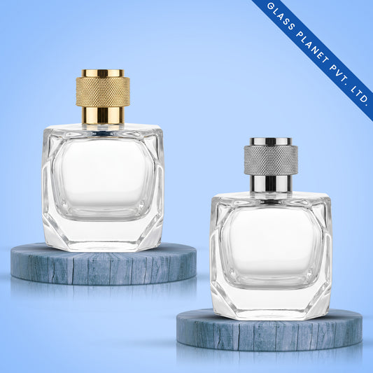 100 ml Lumiere Perfume Glass Bottle + Pump + Selection Cap + Crimping Tool