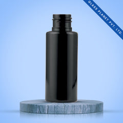 200ML Sleek Black Color Cosmetic Plastic Bottle 24mm