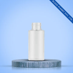 60ML Sleek White Color Cosmetic Plastic Bottle 24mm