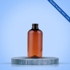 60ML Boston Amber Transparent Plastic Bottle 19mm