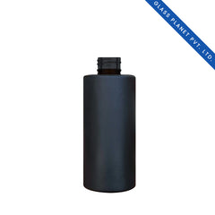 100 ml Black Matt Flat Shoulder Glass Bottle With 20mm Neck