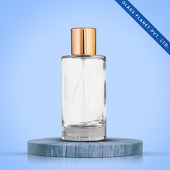 50 ml Liril Perfume Glass Bottle + Golden Pump + Golden Plastic Cap + Crimping Tool