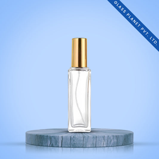 20 Ml SB SA Perfume Glass Bottle + Golden Pump + Golden Cap + Crimping Tool