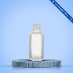 30 ml Clear Frosted Glass Bottle With 18mm Neck