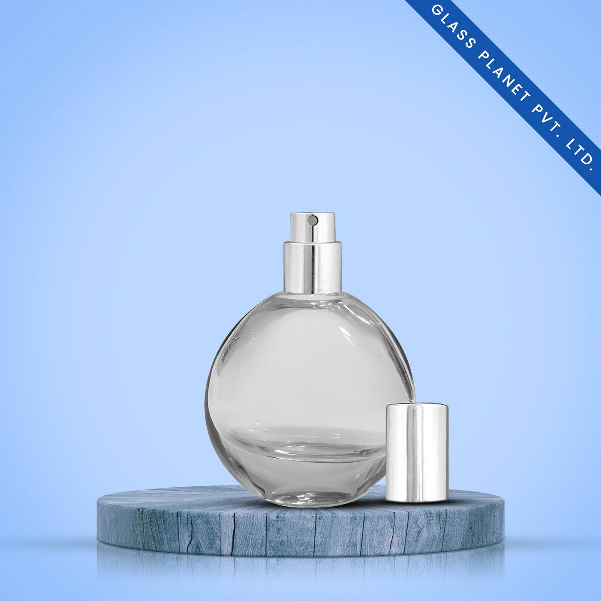 30 ml Voodoo Perfume Glass Bottle + Silver Crimp Pump + Silver Cap + Crimping Tool