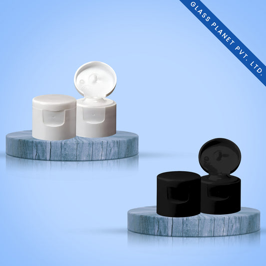 24mm Fliptop Cap Black and White