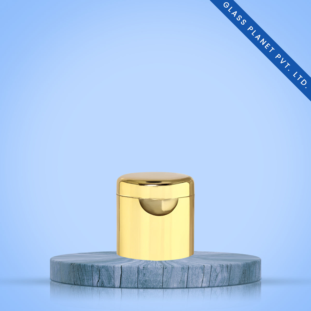 20mm Fliptop Cap Golden for Plastic Bottles