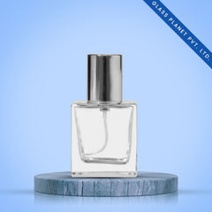 50 ml Hamar Perfume Glass Bottle + Silver Crimp Pump + Silver Cap + Crimping Tool