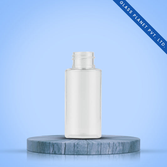 60ML Sleek White Color Cosmetic Plastic Bottle 19mm