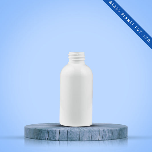 60ML Boston Milky White Plastic Bottle 19mm